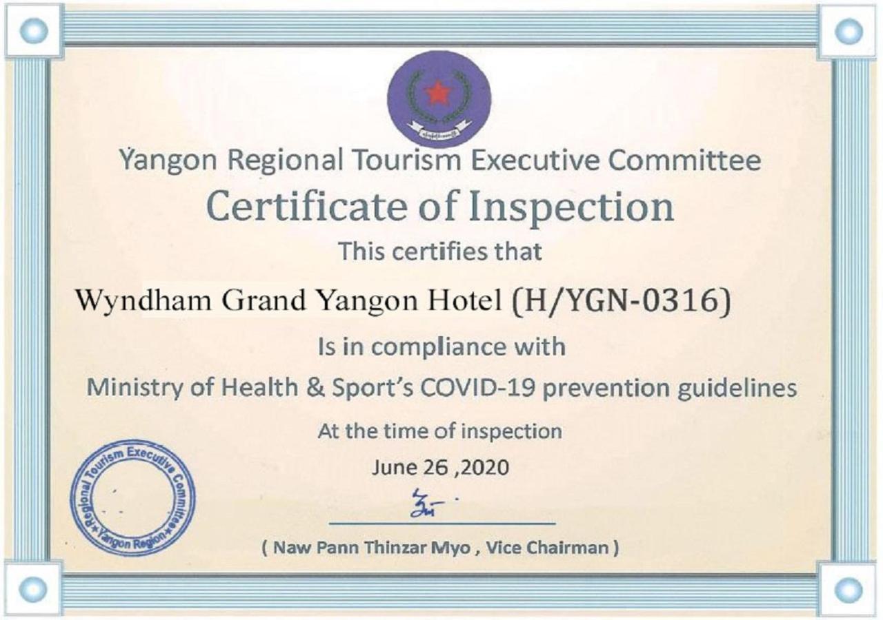 Wyndham Grand Yangon Hotel Exterior photo